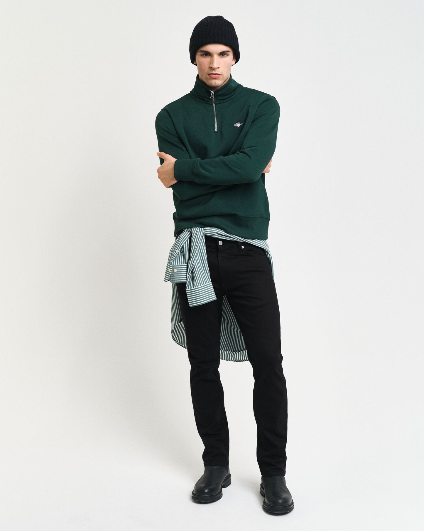 Sweat-shirt Shield demi-zip