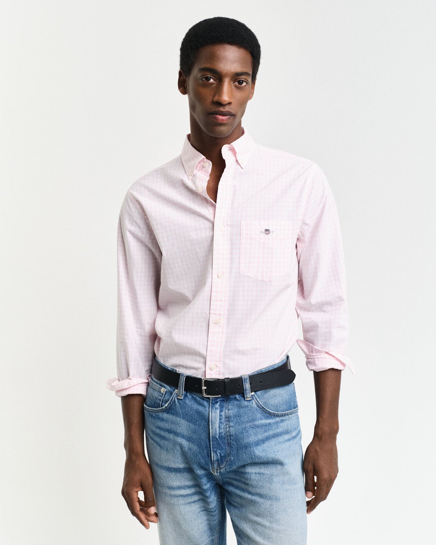 Regular Fit Klassisches Gingham Popelinehemd