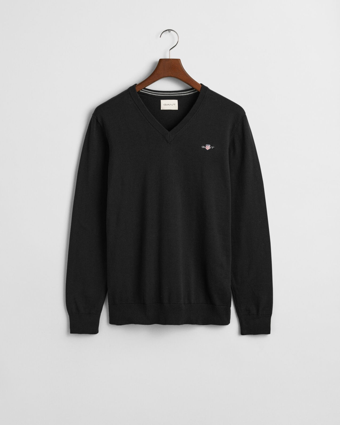 Klassischer Baumwoll-V-Pullover