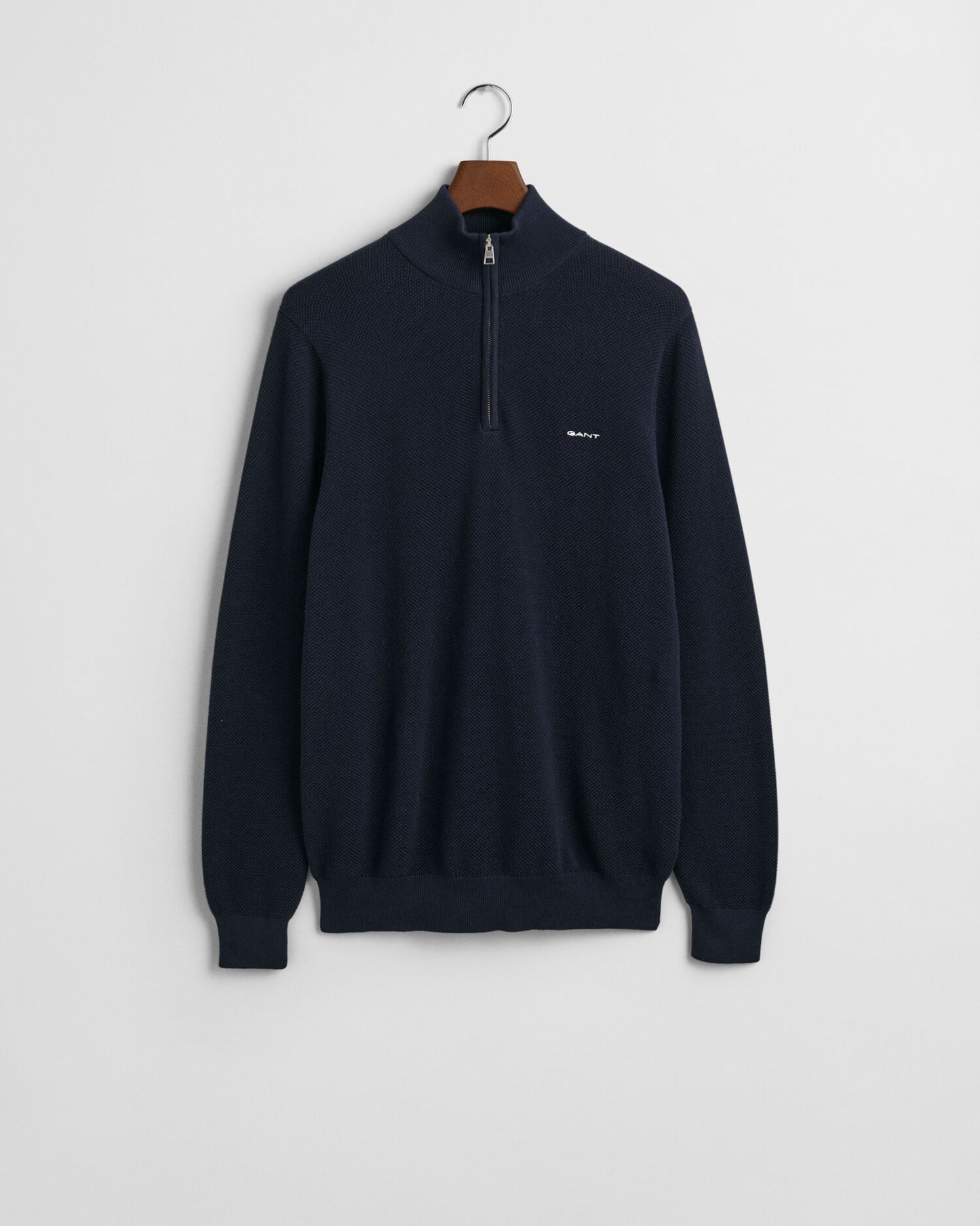 Baumwoll-Pikee-Half-Zip-Pullover