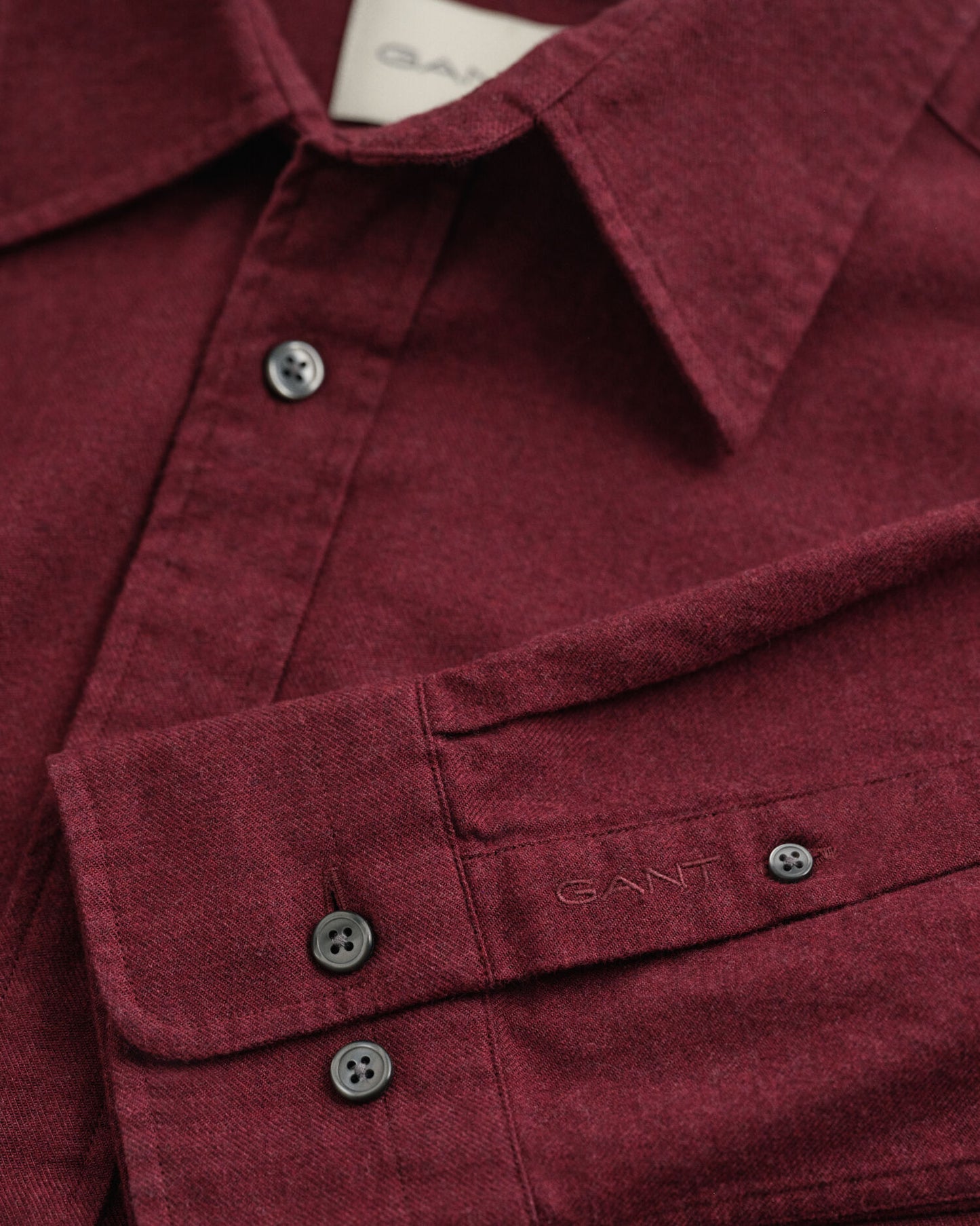 Chemise en flanelle chinée coupe droite