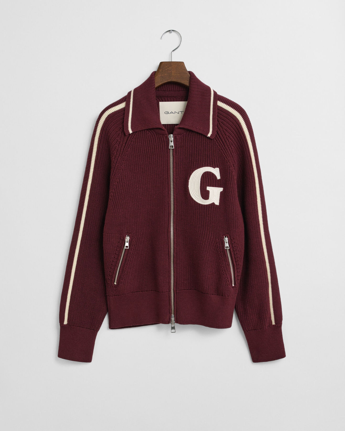 Cardigan zippé universitaire