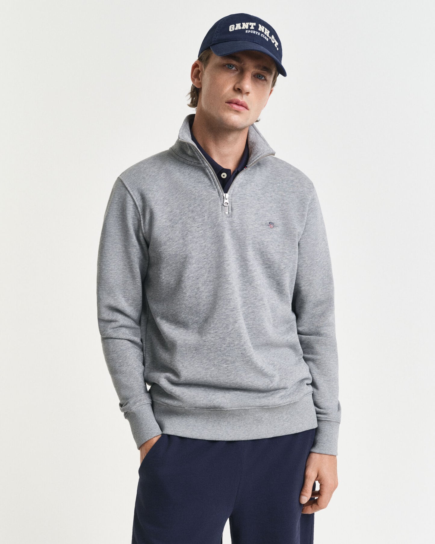 Shield-Halbreißverschluss-Sweatshirt