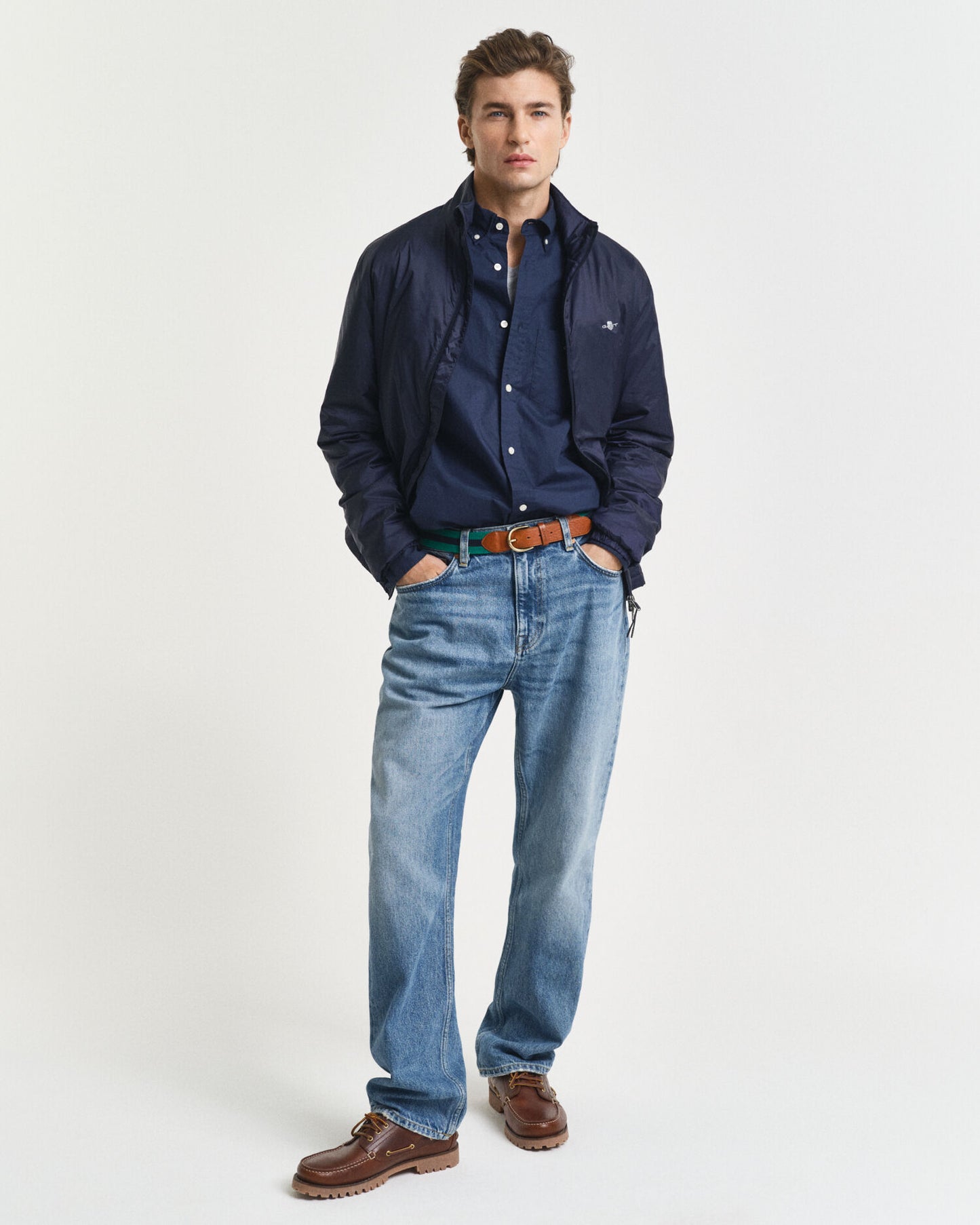 Chemise classique popeline coupe droite