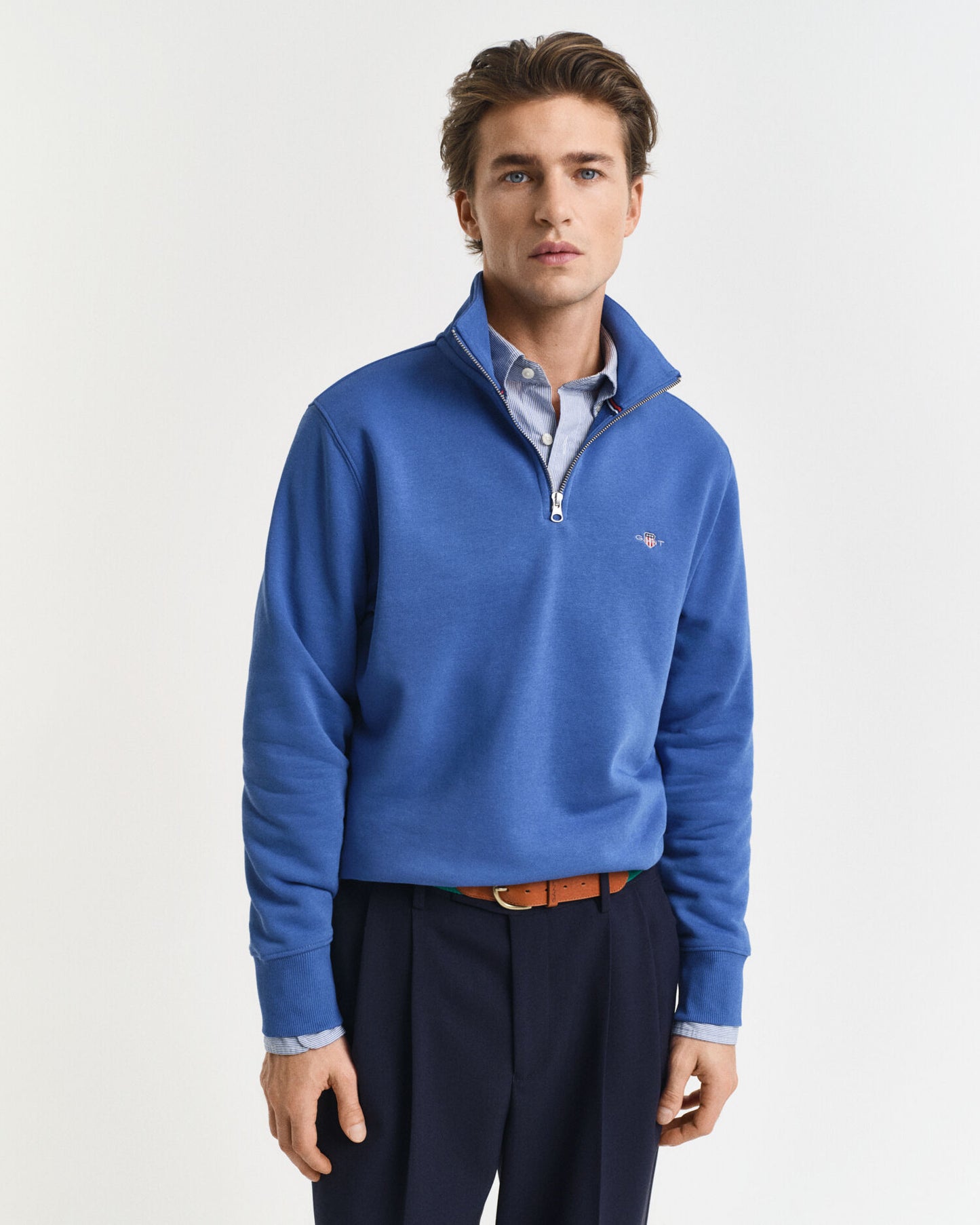 Shield-Halbreißverschluss-Sweatshirt
