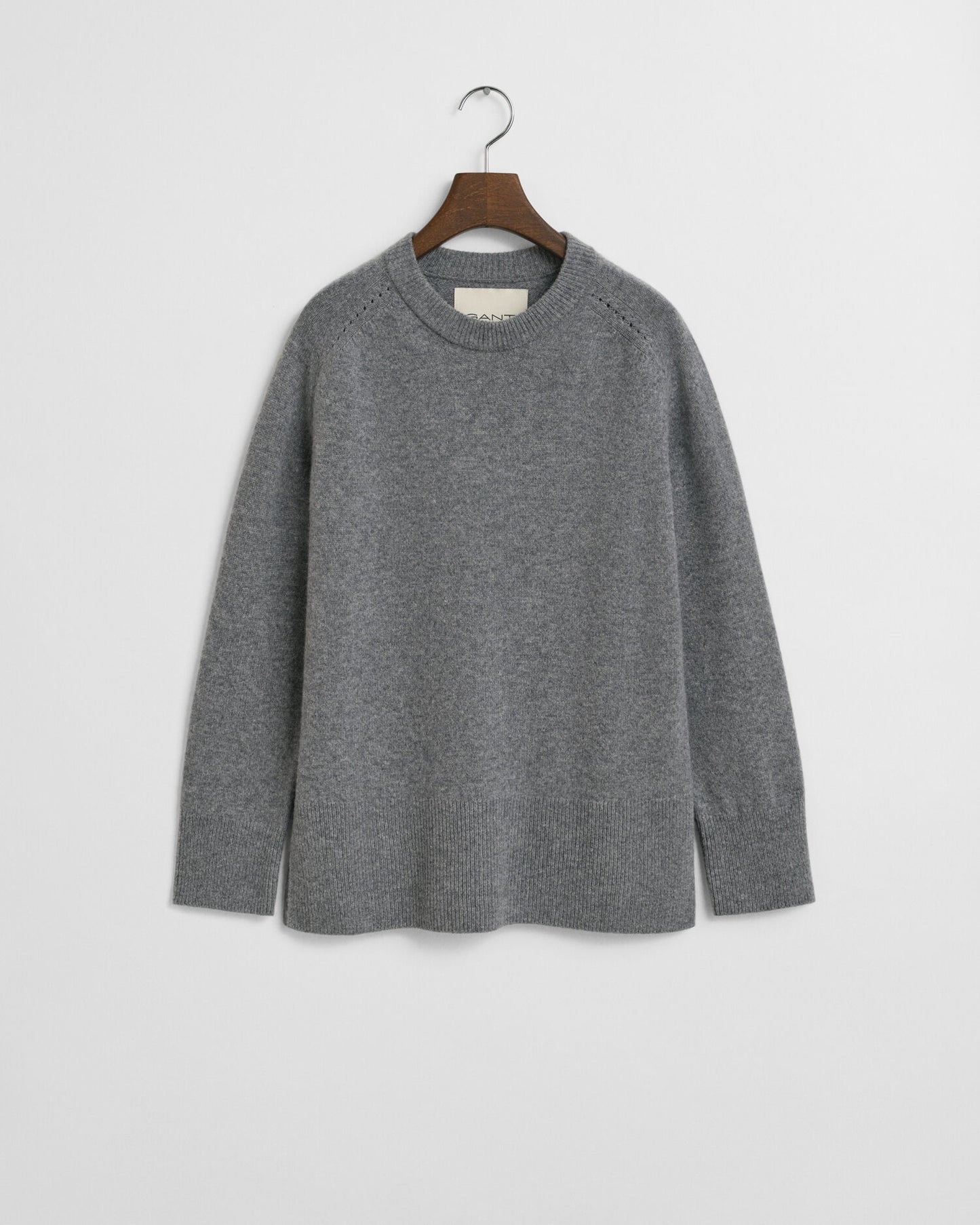 Pull ras-du-cou en doux mélange laine et cachemire