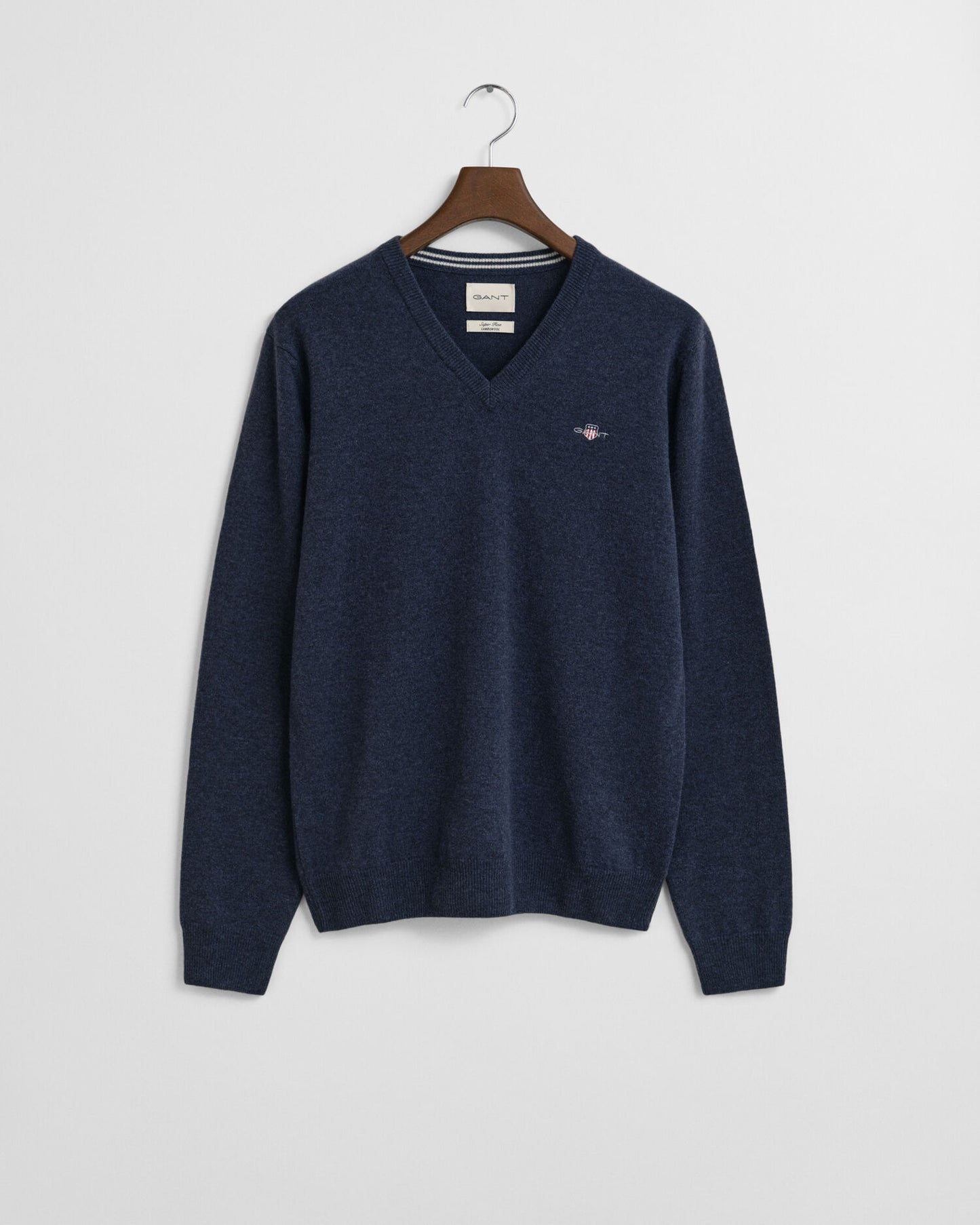 Feinste Lammwolle V-Ausschnitt Pullover
