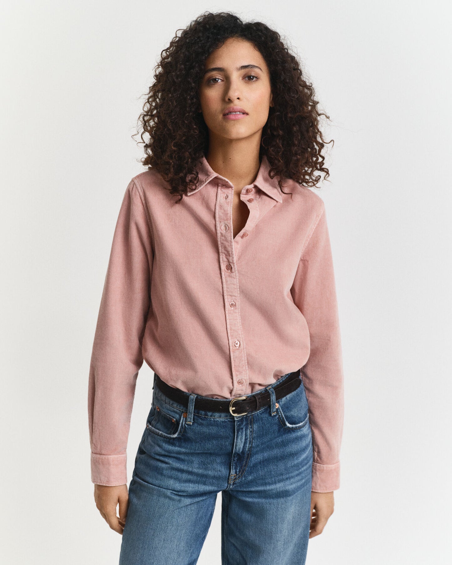 Chemise en velours côtelé coupe regular