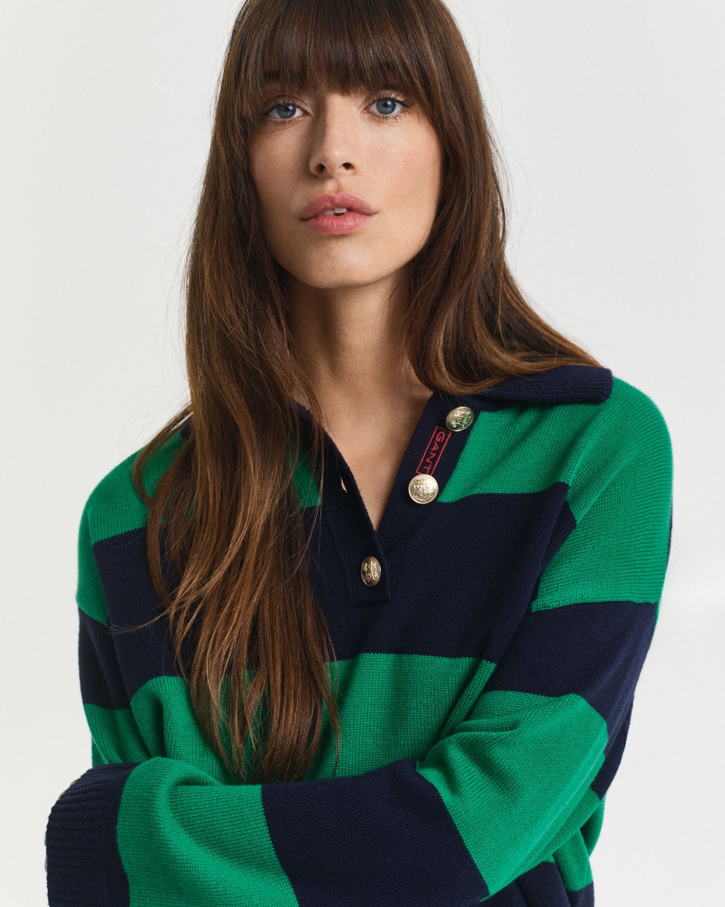 Gestreifter Strickpullover