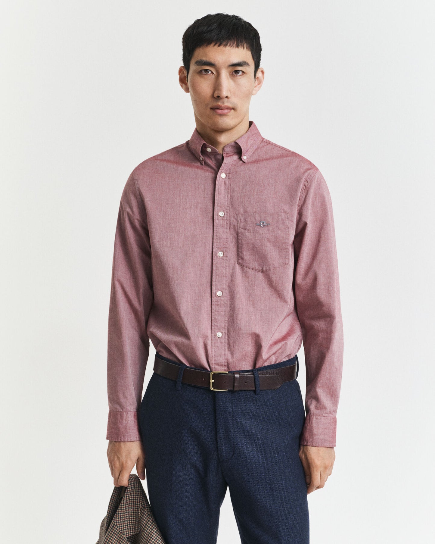 Chemise classique popeline coupe droite