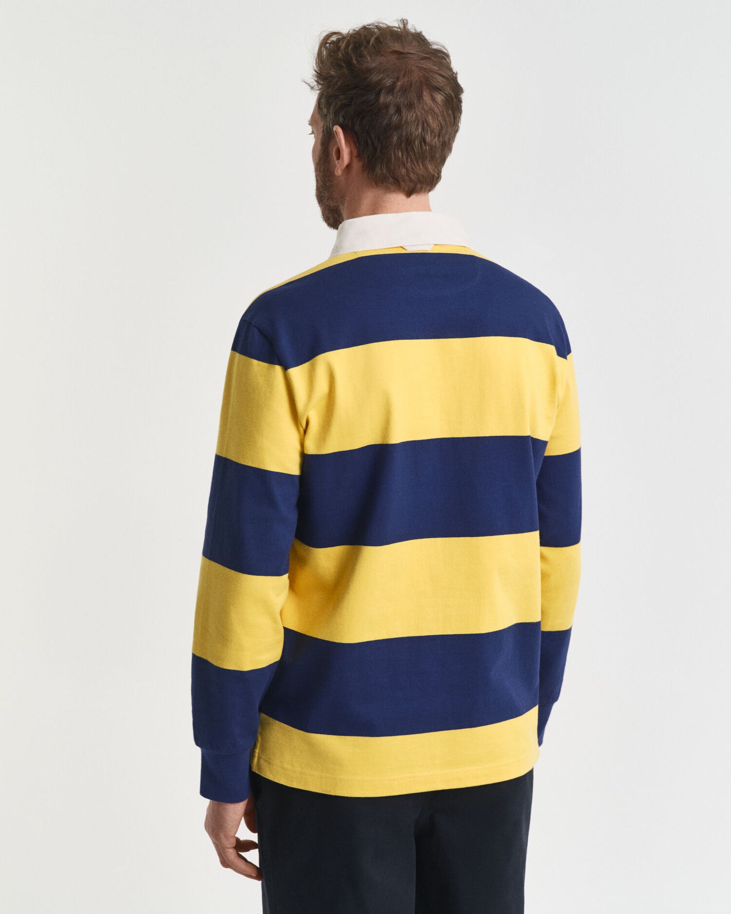 Blockgestreiftes schweres Rugbyshirt