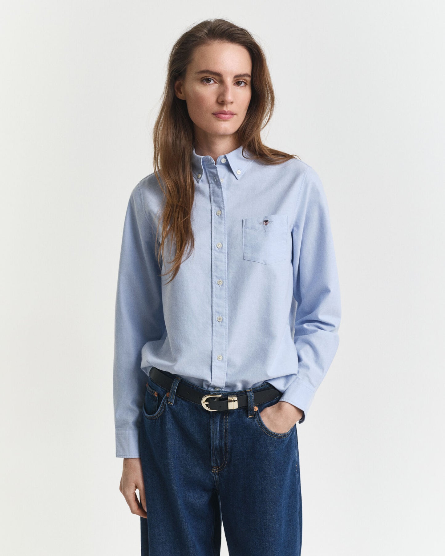 Chemise Oxford classique coupe droite