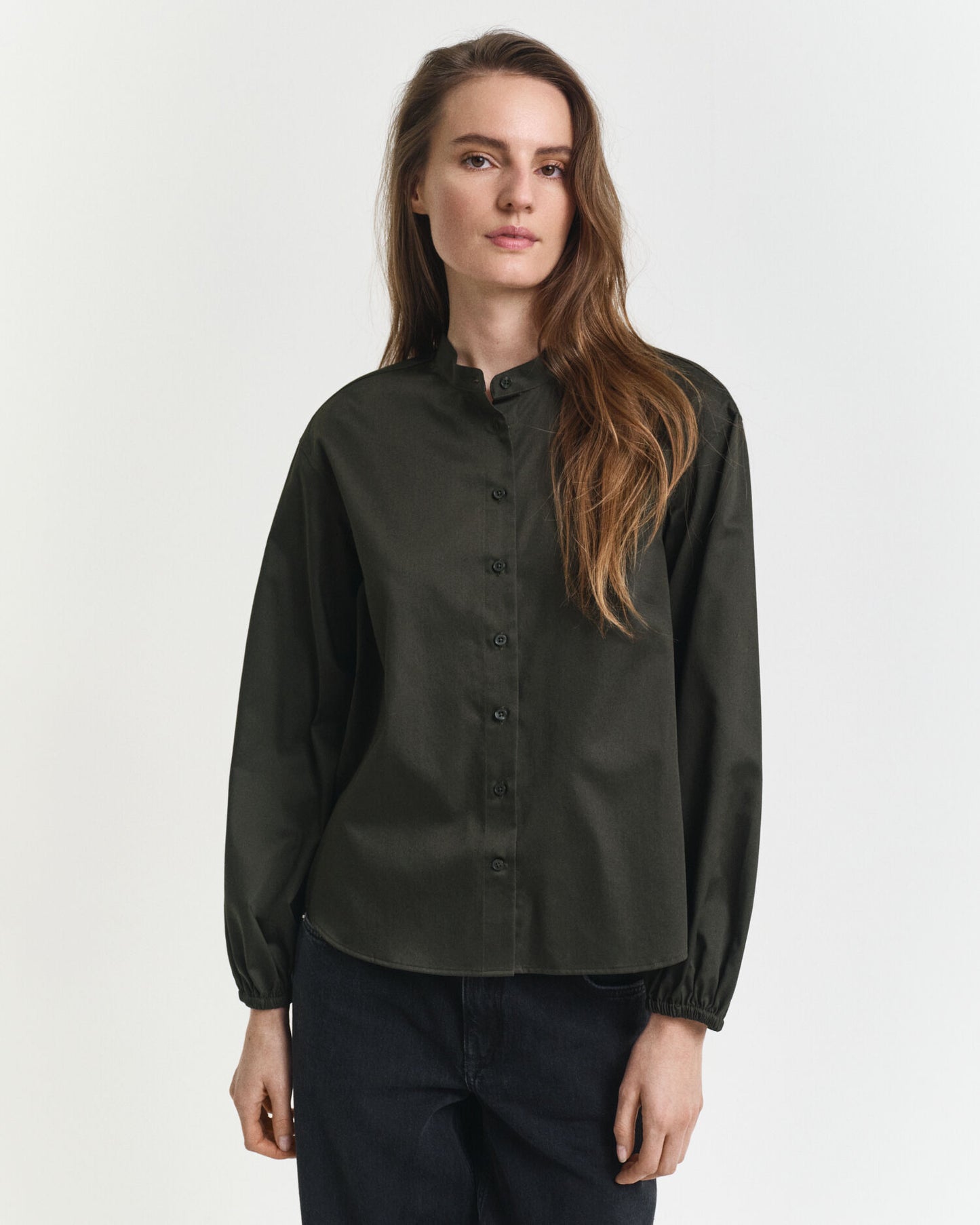Baumwollsatinbluse