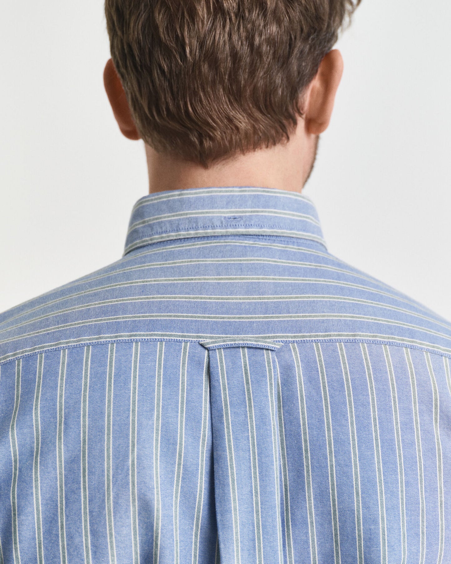 Regular Fit Gestreiftes Oxford-Hemd mit Archivmuster