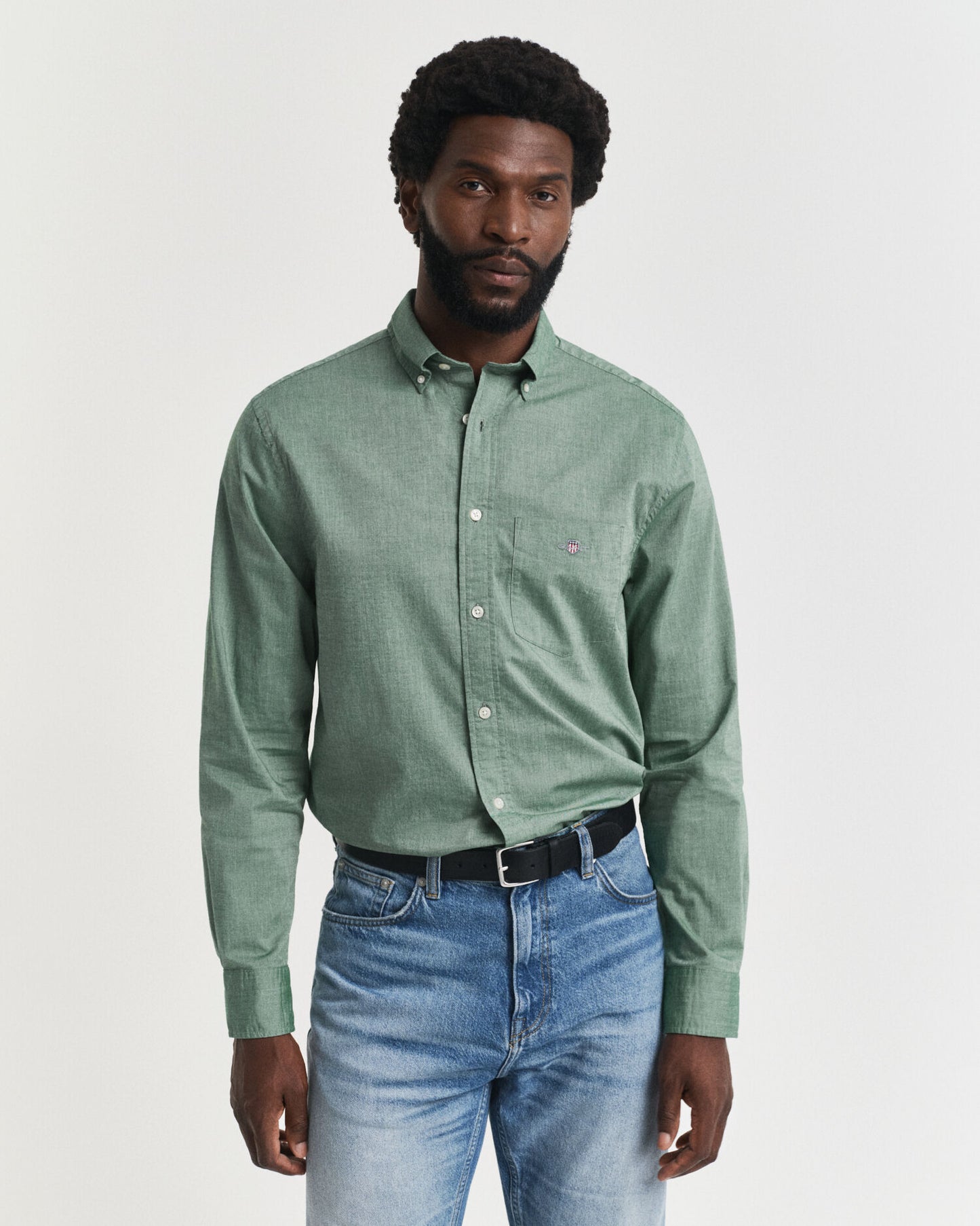 Chemise classique popeline coupe droite