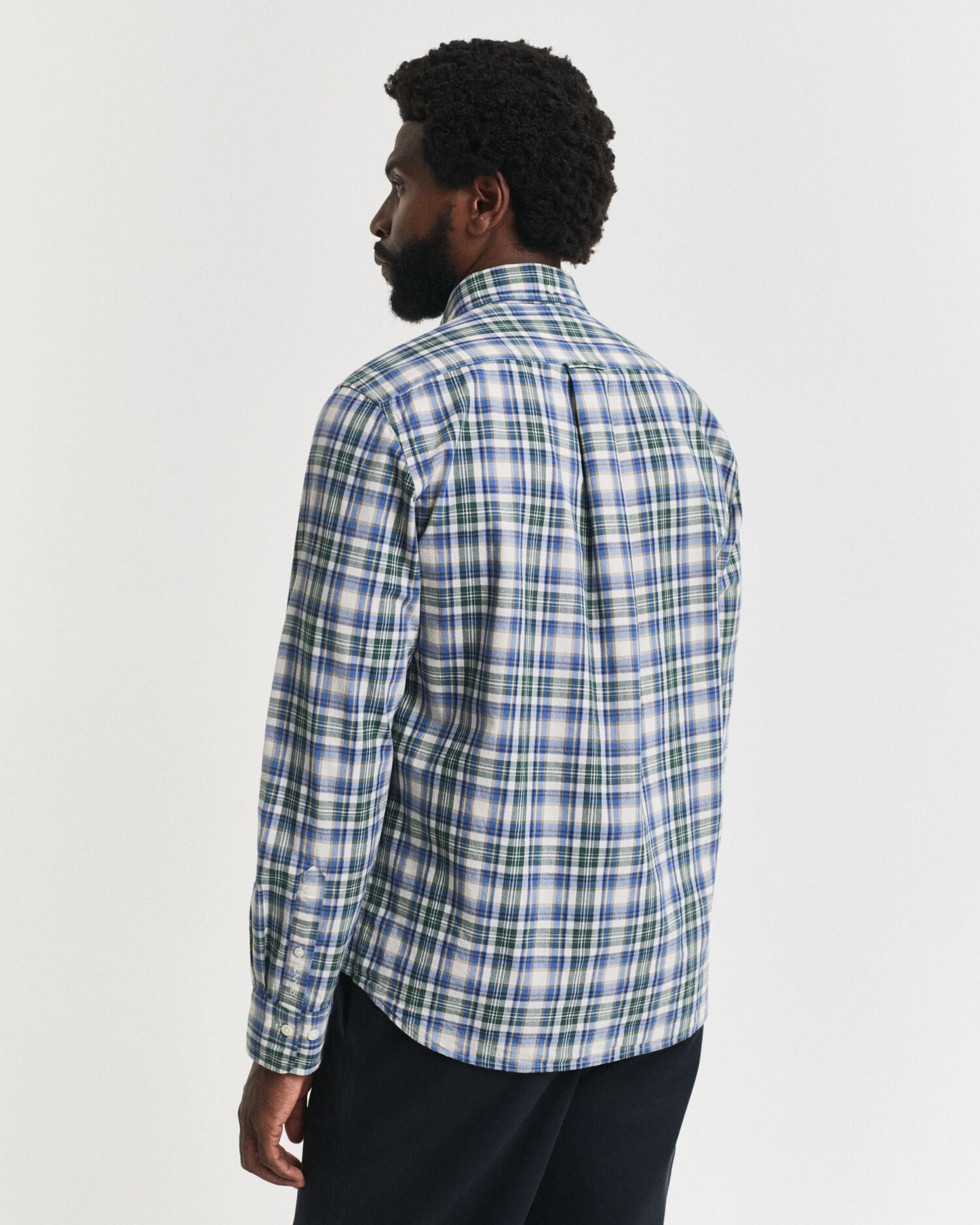 Regular Fit kariertes Archiv-Popelinehemd