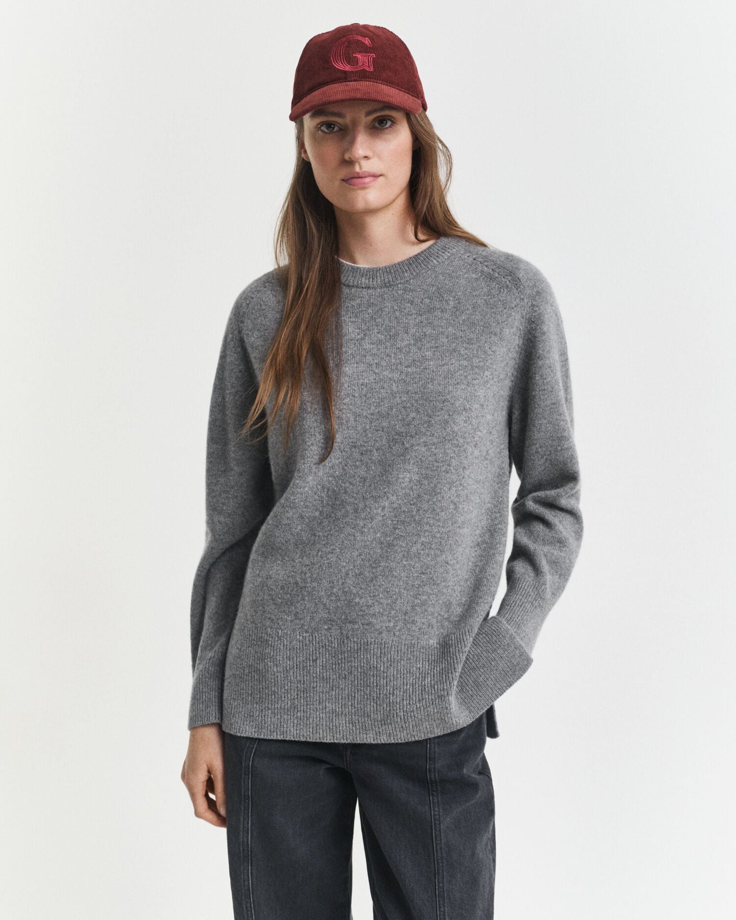 Pull ras-du-cou en doux mélange laine et cachemire