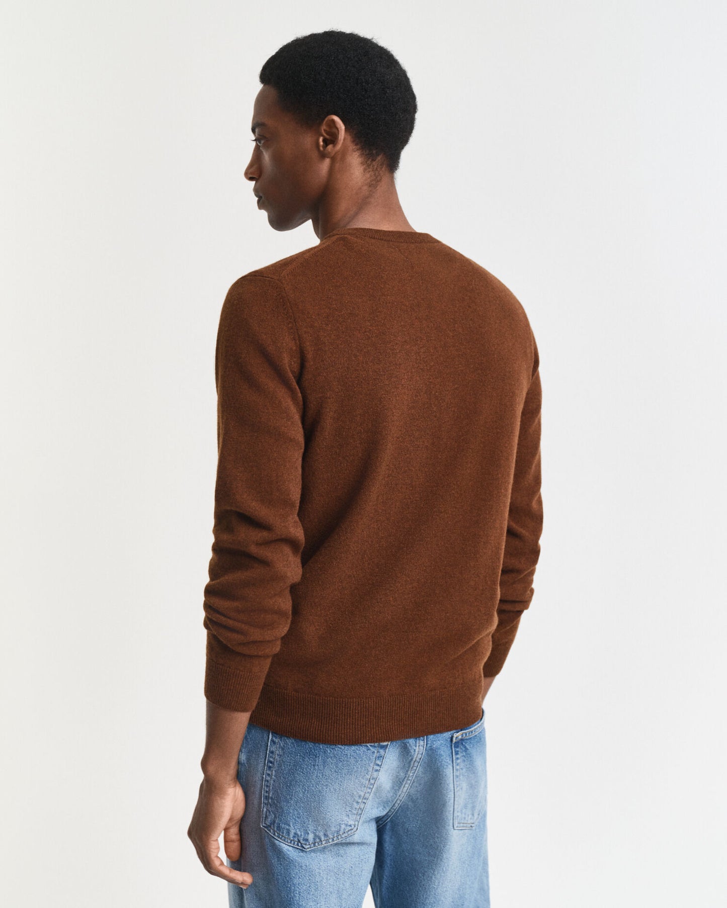 Pullover aus superfeiner Lammwolle mit Rundhalsausschnitt
