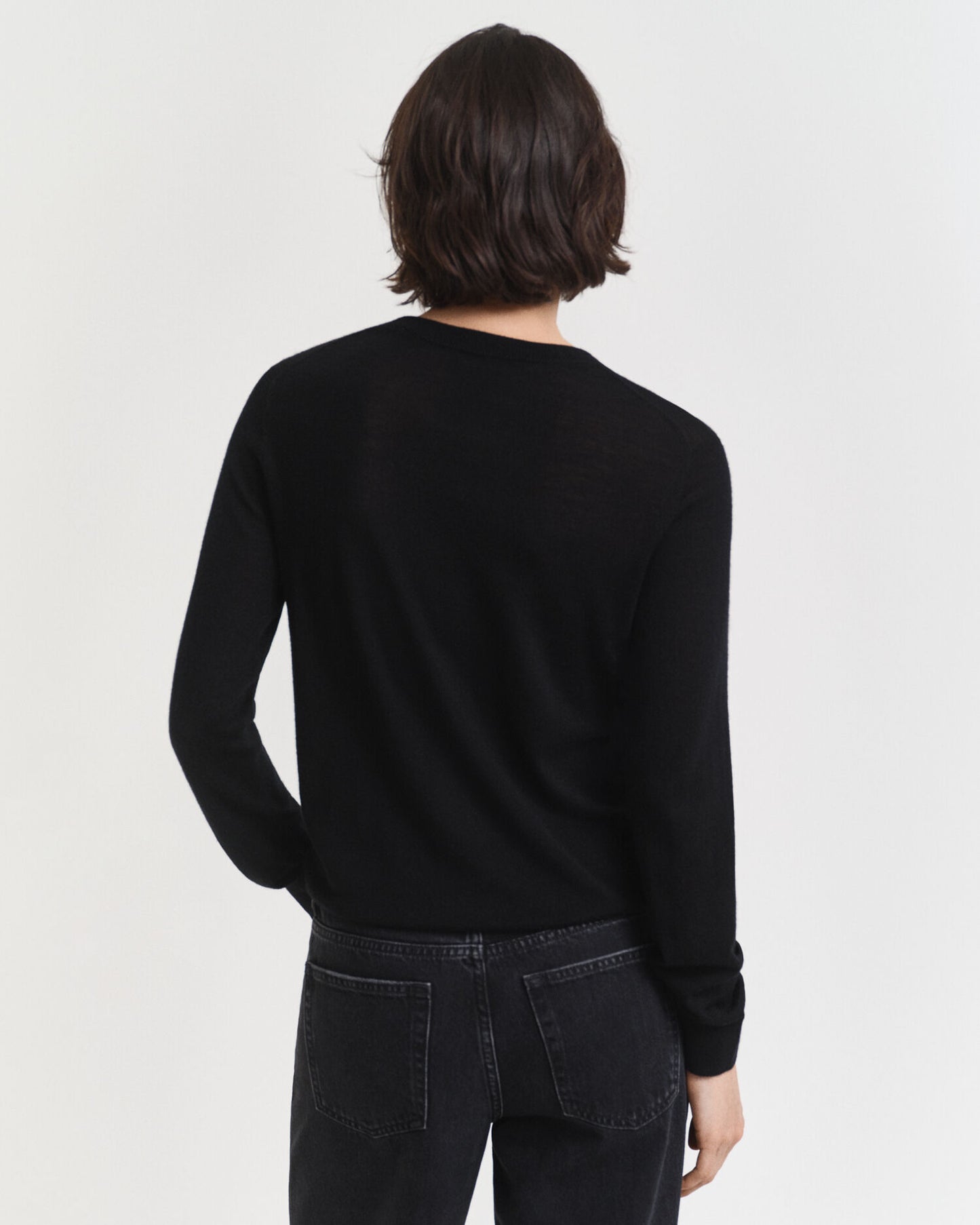 Pull col rond en laine mérinos extra fine