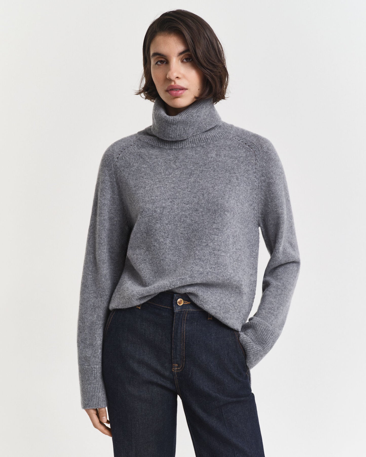 Pull Col Roulé en Laine et Cachemire Doux