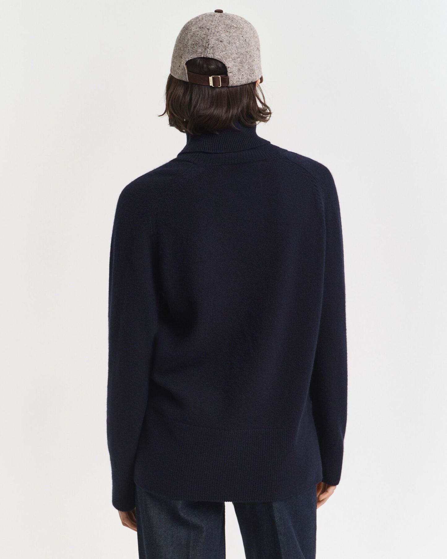 Pull à col roulé doux en laine mélangée cachemire