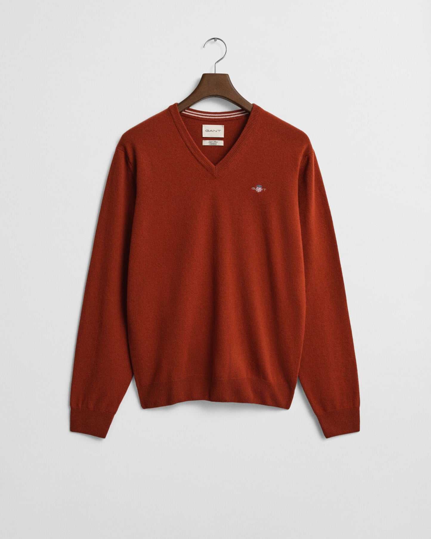 Feinste Lammwolle V-Ausschnitt Pullover