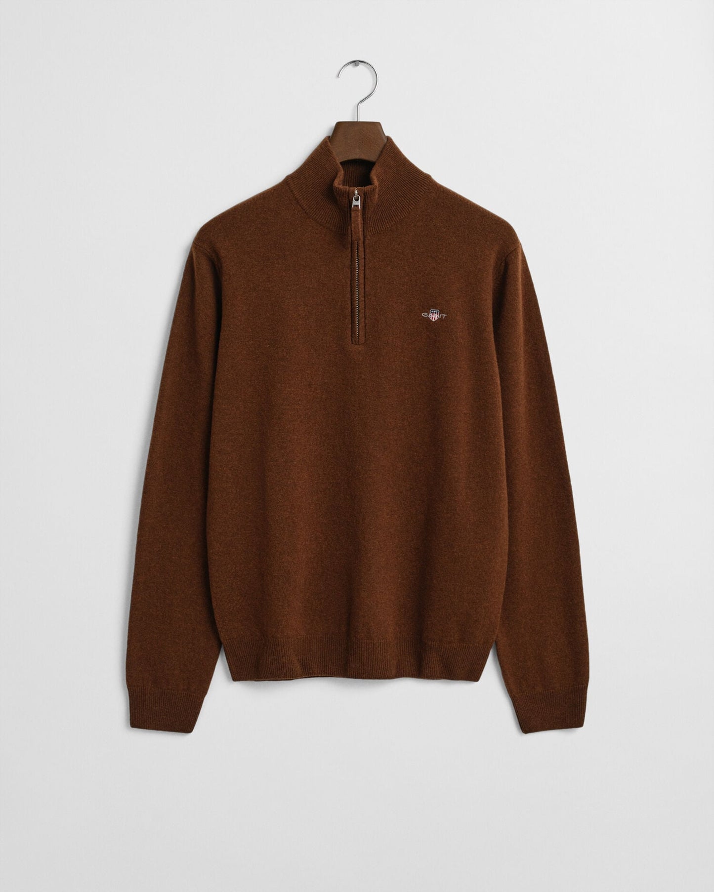 Feinste Lammwolle Half-Zip Pullover
