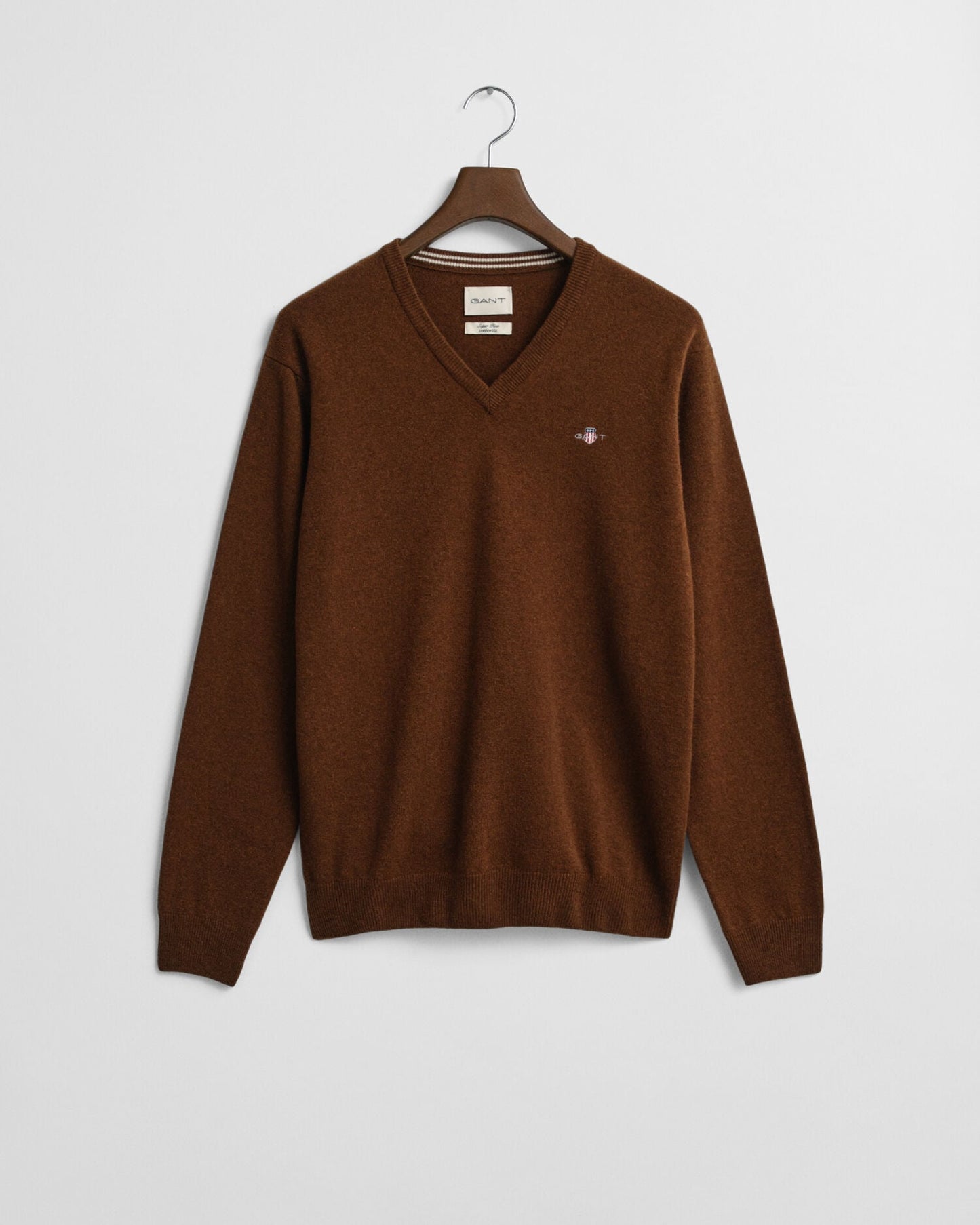 Feinste Lammwolle V-Ausschnitt Pullover