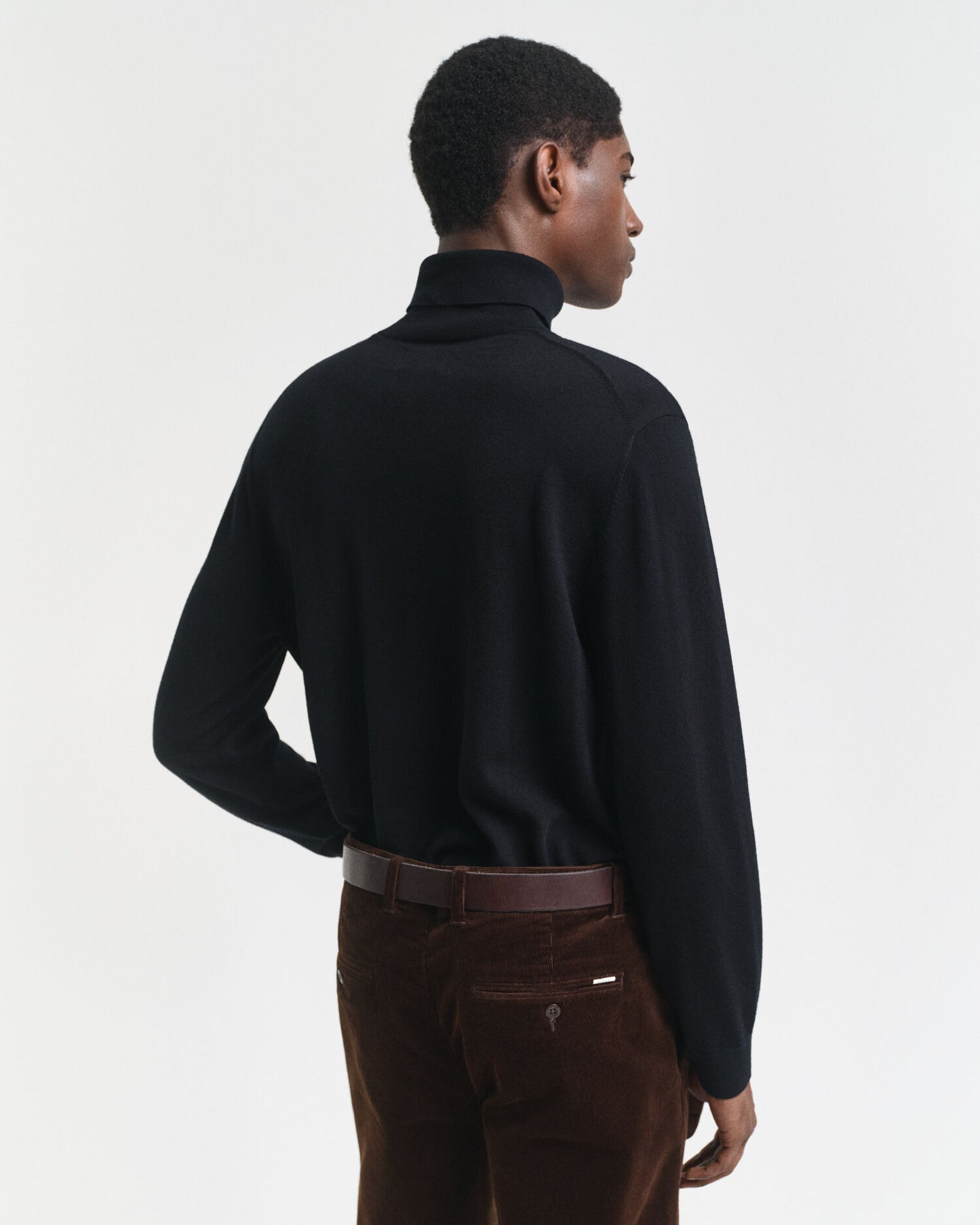Rollkragenpullover aus extrafeiner Merinowolle