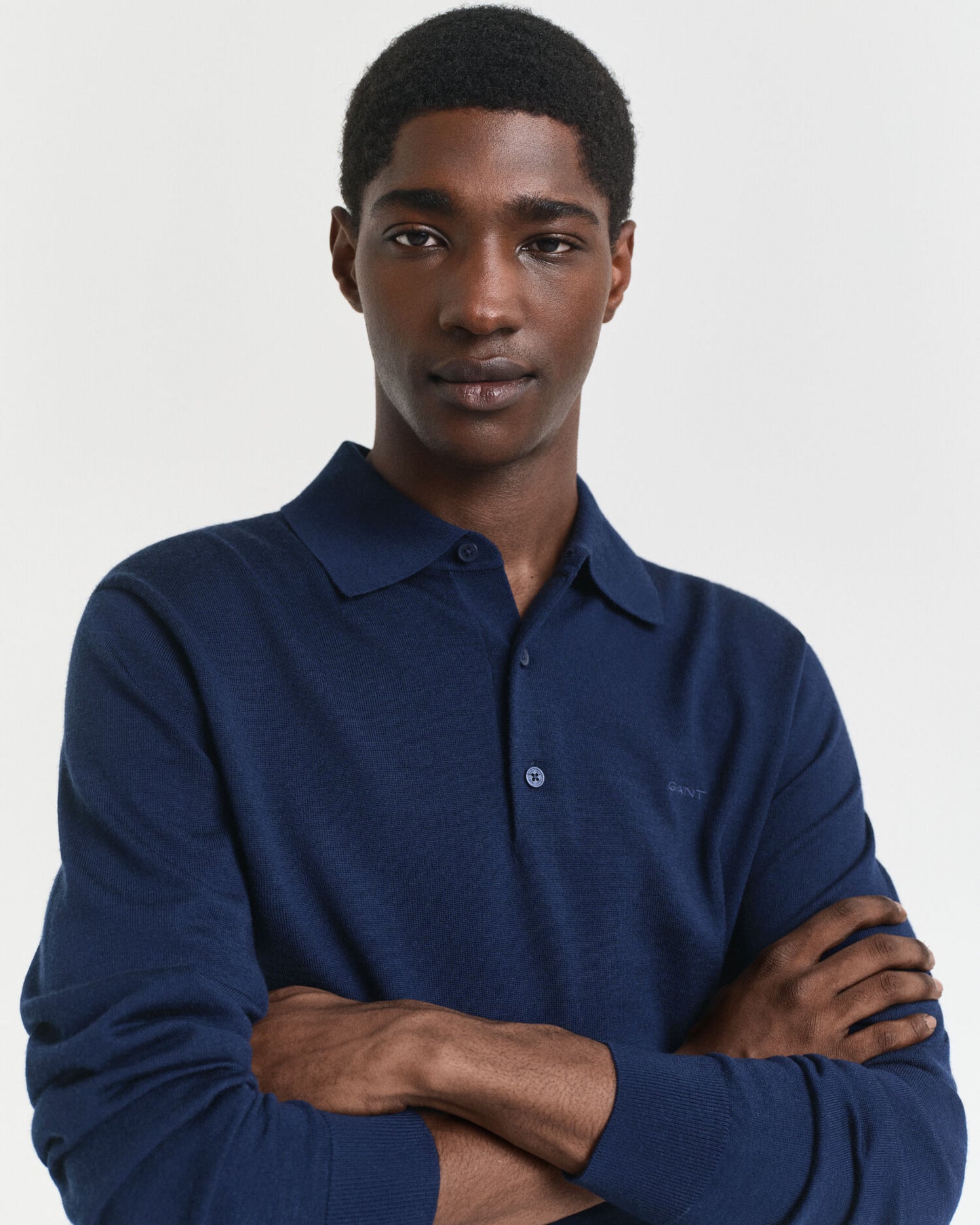 Polo-Pullover aus extrafeiner Merinowolle
