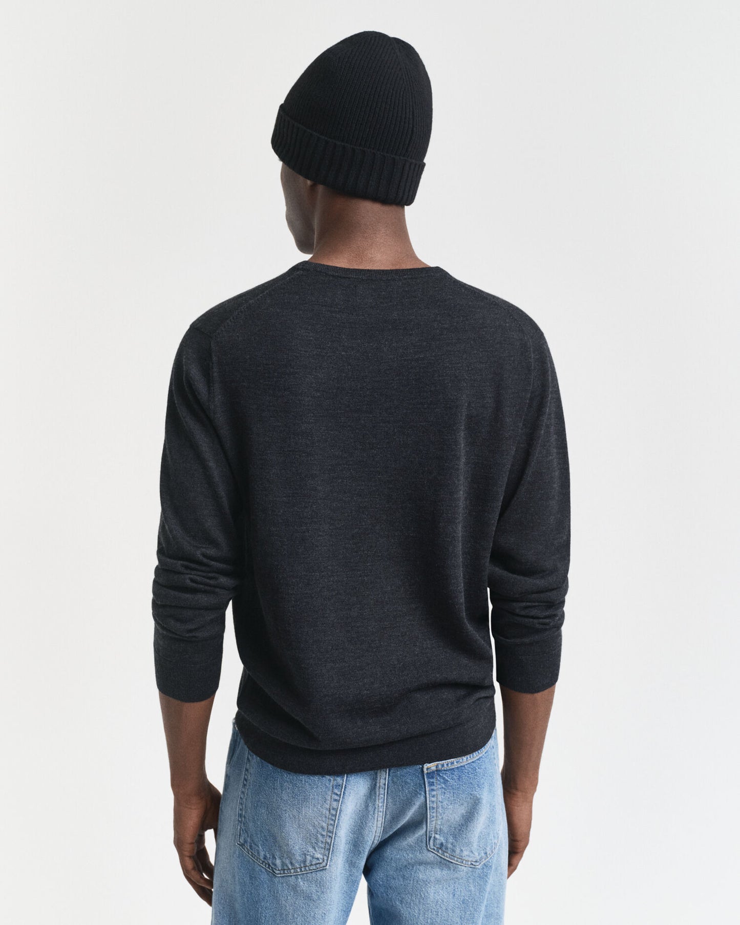 Pull en maille ras du cou 100 % mérinos extrafin