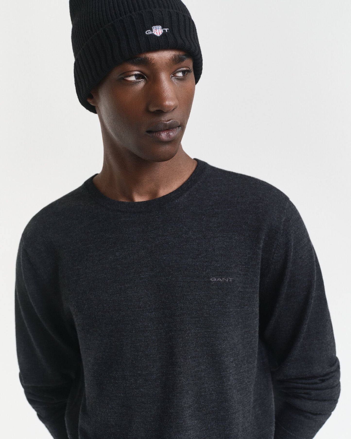 Pull en maille ras du cou 100 % mérinos extrafin
