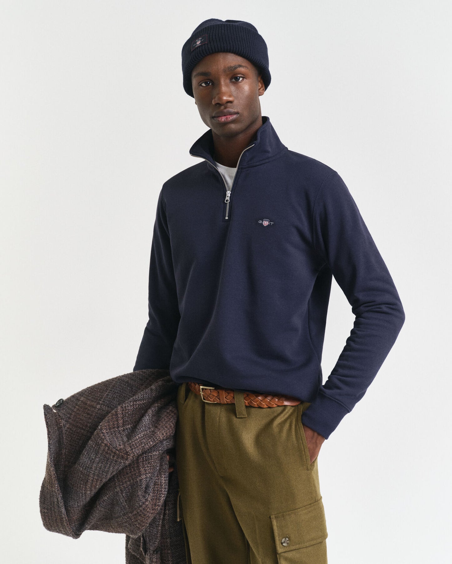 Sweat-shirt Shield demi-zip