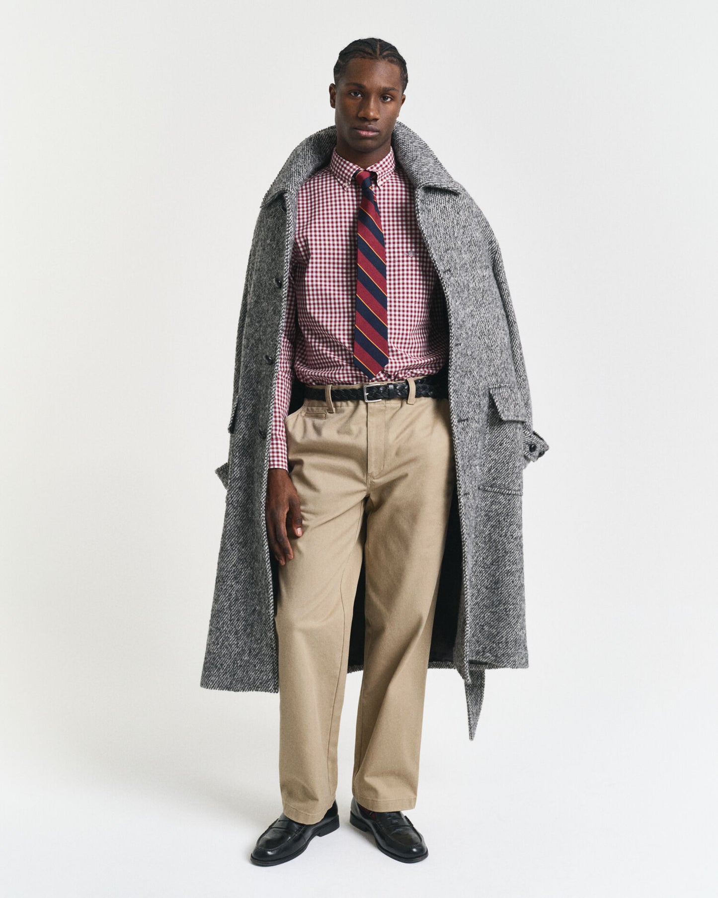 Regular Fit Klassisches Gingham Popelinehemd
