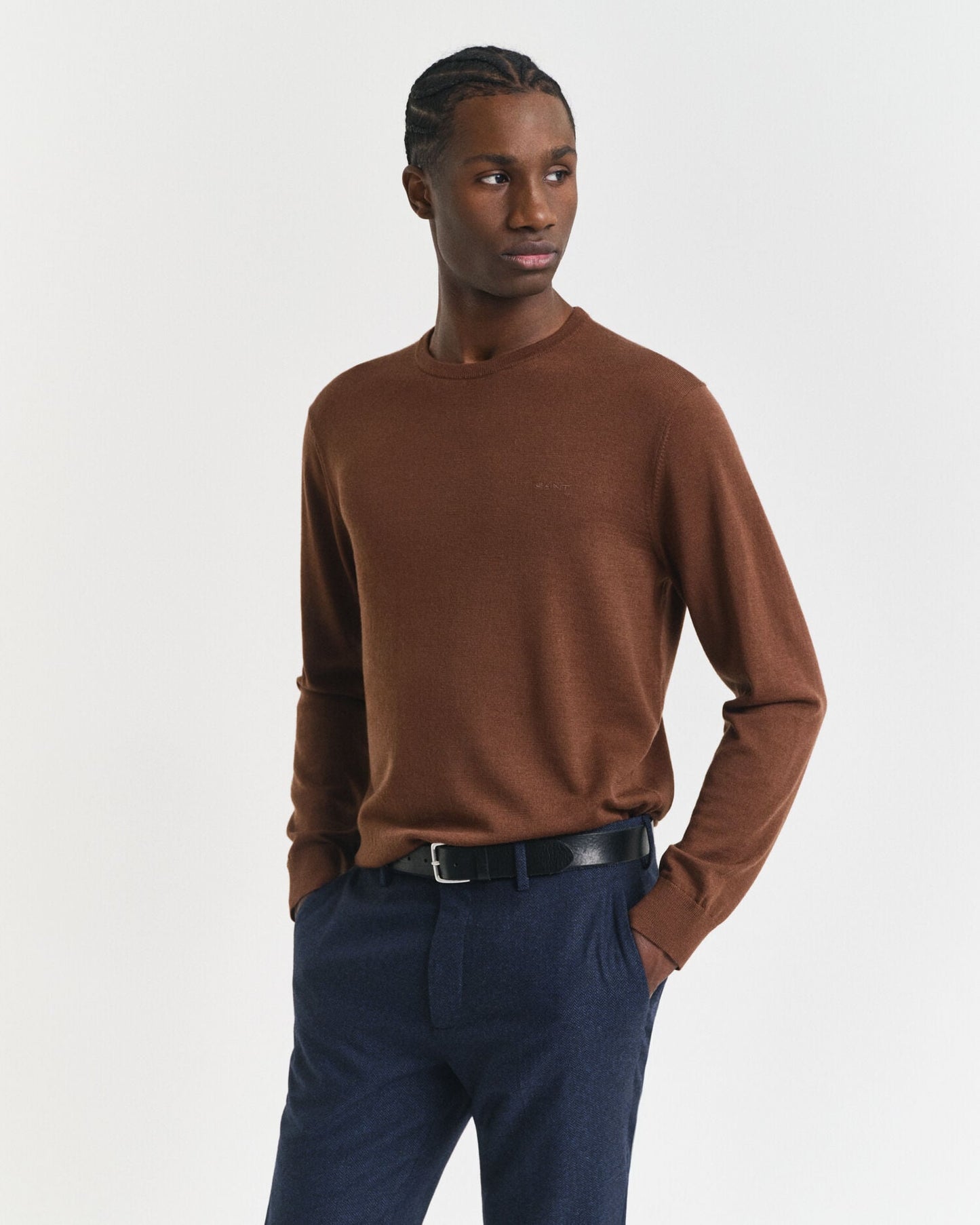Pull ras-du-cou en laine mérinos extrafine
