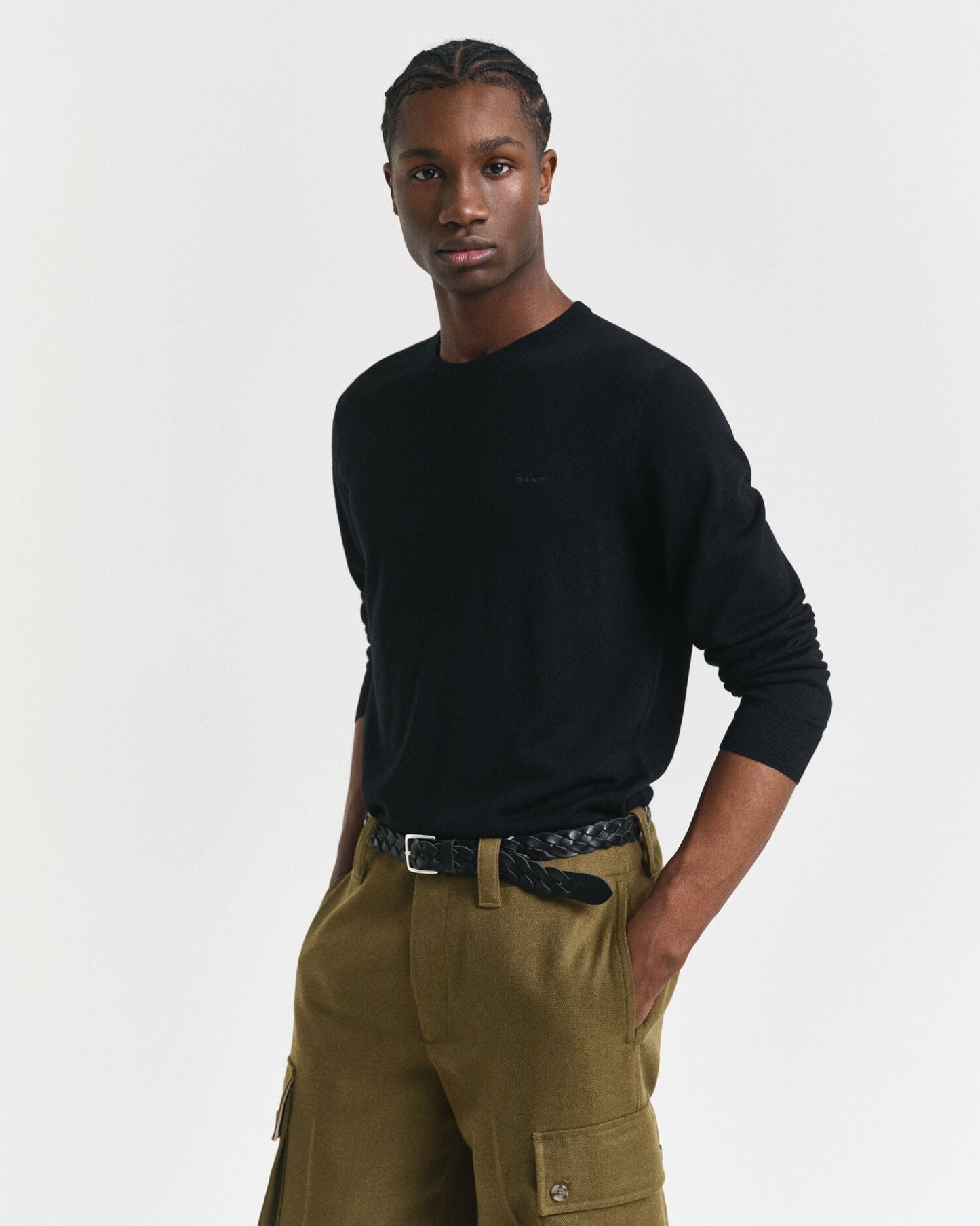 Pull ras-du-cou en laine mérinos extrafine
