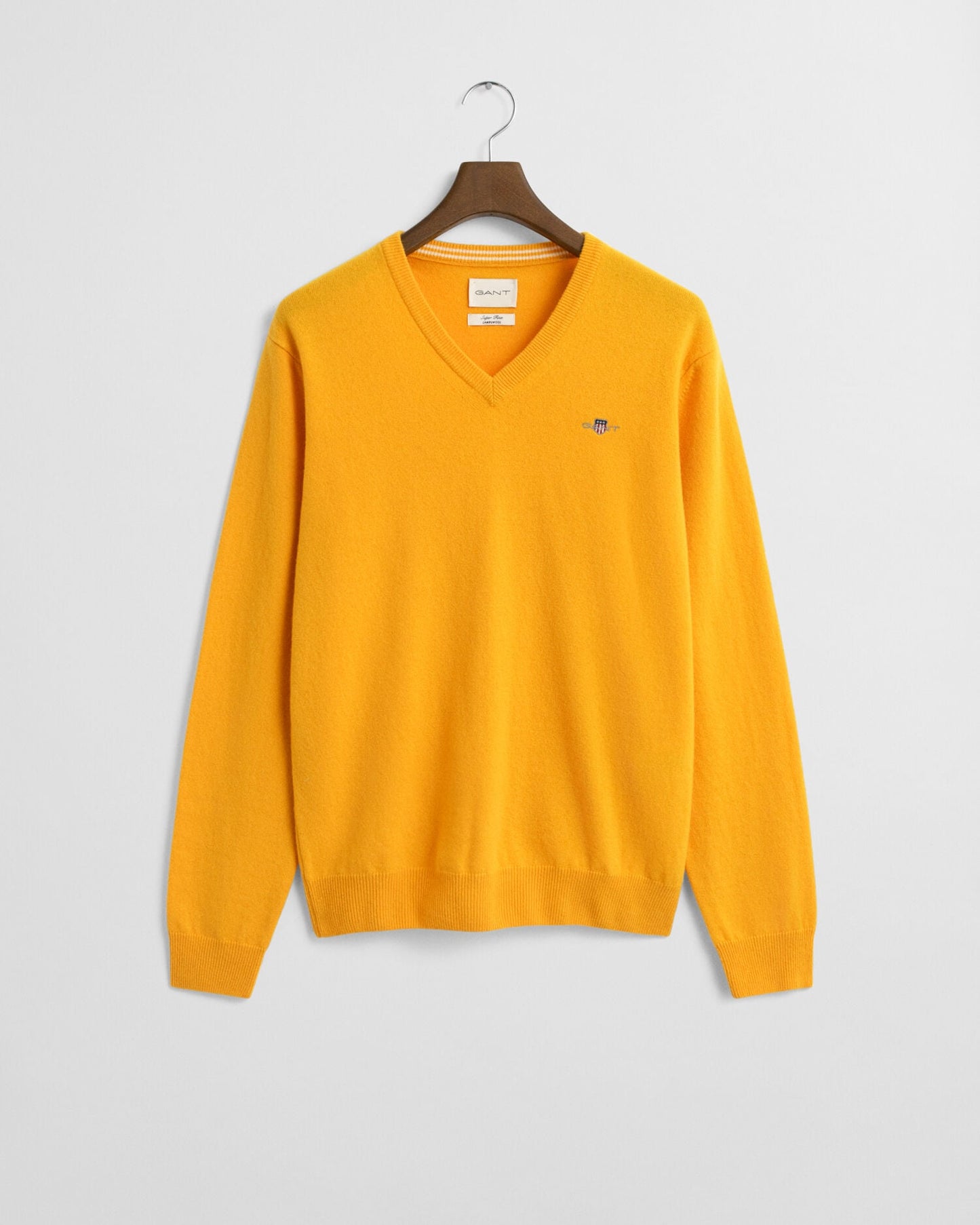 Feinste Lammwolle V-Ausschnitt Pullover