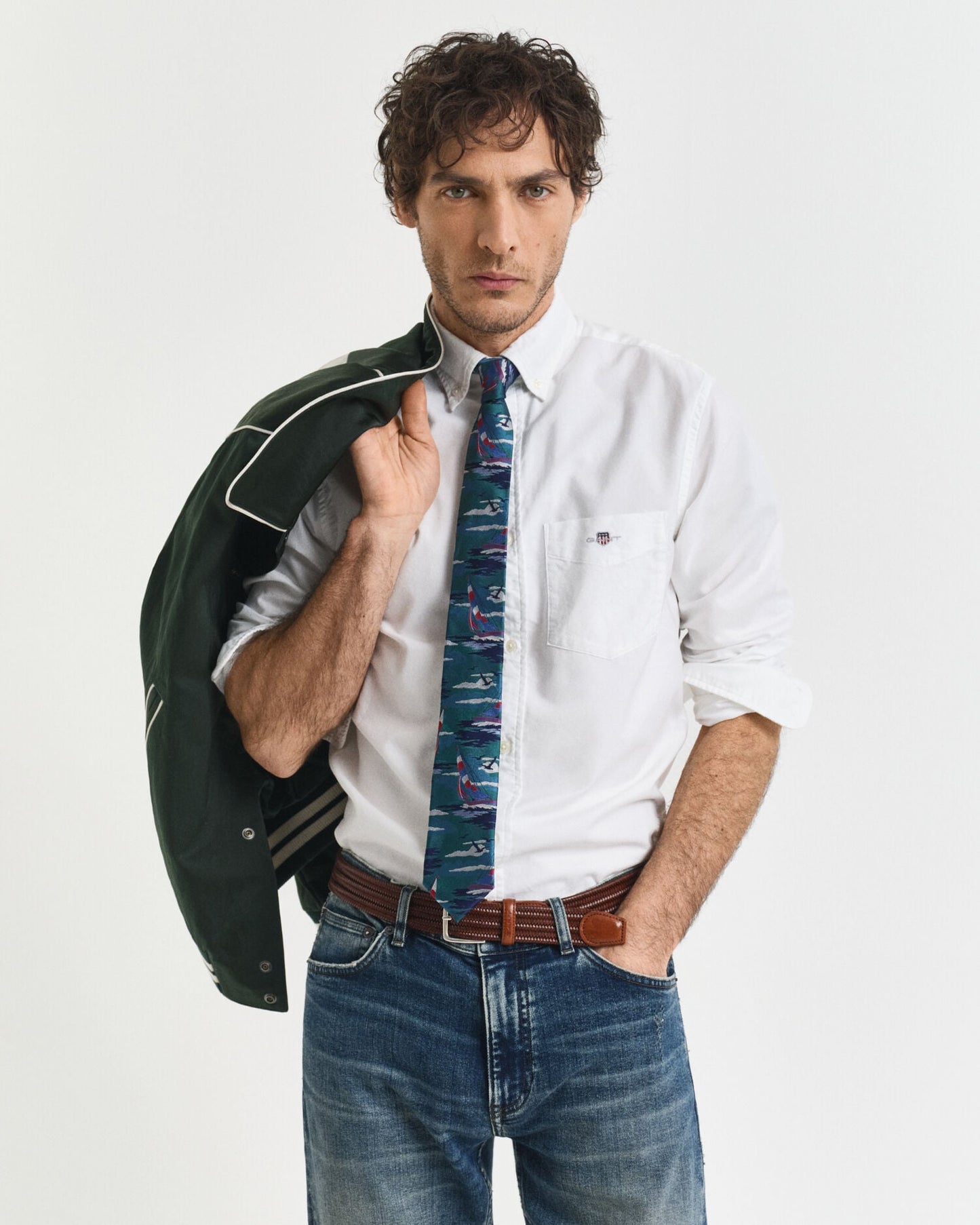 Chemise Oxford classique coupe droite